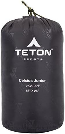 Teton Junior, 20 Degree and 0 Degree Sleeping Bags. Finally, Sleeping Bag for Boys, Girls, All Kids, Warm and Comfortable, for All Camping Weather and Built to Last