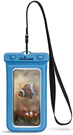 CaliCase Extra Large Waterproof Floating Phone Pouch - IPX8 Waterproof Floating Phone Case with Lanyard for iPhone X-14/ S20-S23/ Pixel 1-7