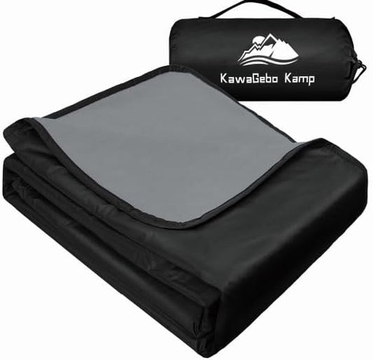 Fleece Waterproof Outdoor Blanket, Windproof Stadium Blanket for Camping, Picnics, and Sports Stay Dry and Comfortable 80"x58"