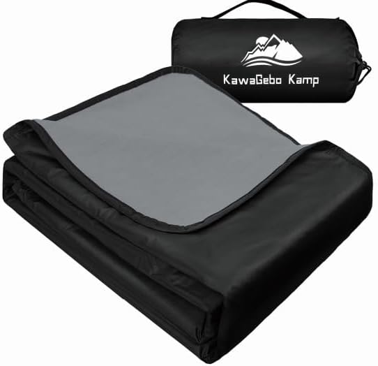 Fleece Waterproof Outdoor Blanket, Windproof Stadium Blanket for Camping, Picnics, and Sports Stay Dry and Comfortable 80"x58"