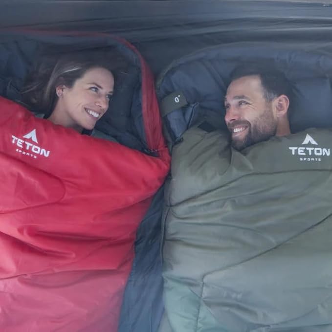 Teton Celsius XXL Sleeping Bag, Cold Weather Sleeping Bags for Adults and Kids, Camping Made Easy and Warm. Compression Sack Included, 35F, 25F, 0F, 20F Degree