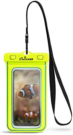 CaliCase Extra Large Waterproof Floating Phone Pouch - IPX8 Waterproof Floating Phone Case with Lanyard for iPhone X-14/ S20-S23/ Pixel 1-7