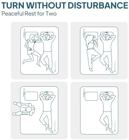 LOSTHORIZON Air & Foam Camping Mattress, Self-Inflating Sleeping Pad, 4.5" Thick, with Pump Sack, Full