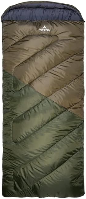 Teton Celsius XXL Sleeping Bag, Cold Weather Sleeping Bags for Adults and Kids, Camping Made Easy and Warm. Compression Sack Included, 35F, 25F, 0F, 20F Degree