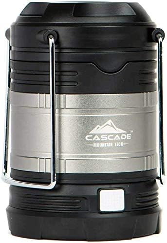 Cascade Mountain Tech Pop-Up IPX4 Water-Resistant LED Lantern with 4 Light Modes - 3 Pack