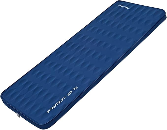 KingCamp Self Inflating Sleeping Pad for Camping Ultra Thick Double Single Foam Mattress High R Value Camping Air Pad Mat, Multi Colors & Sizes
