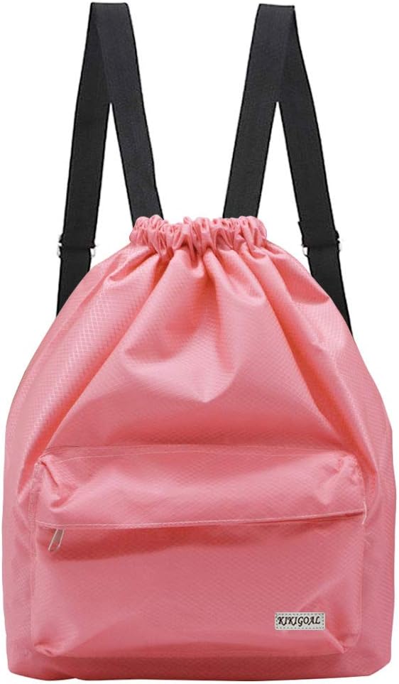 KIKIGOAL Dry Wet Separated Swimming Bag Portable Drawstring Backpack Waterproof Gym Sports Pool Beach Gear Bag