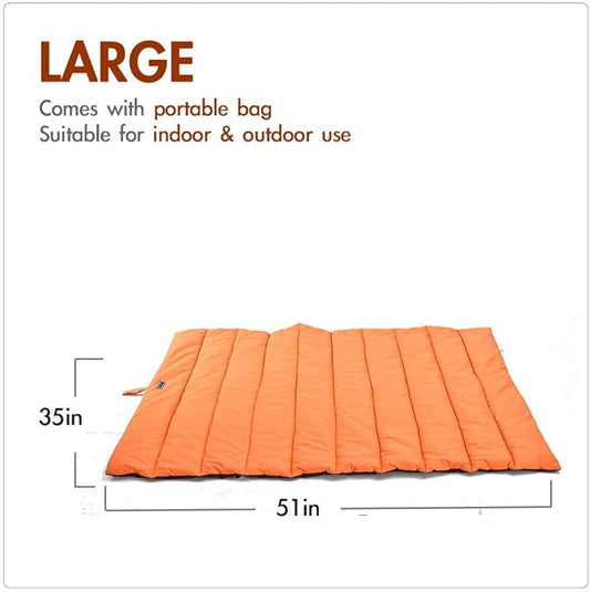 Outdoor Dog Bed, Waterproof, Washable, Large Size, Durable, Water Resistant, Portable and Camping Travel Pet Mat