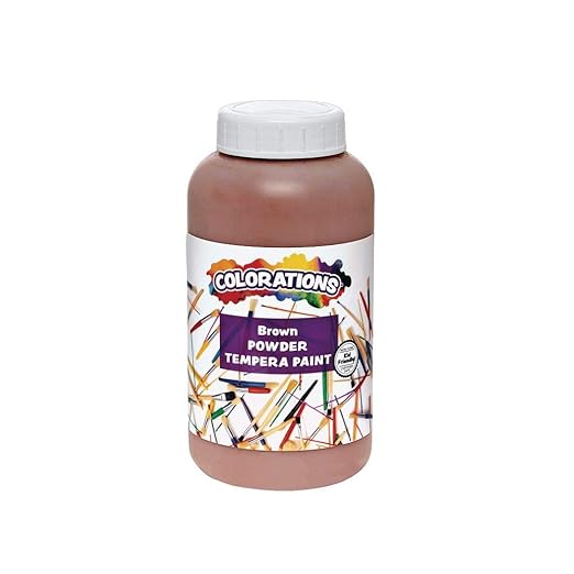 Colorations CPTBR Powder Tempera, Brown - 1 lb.