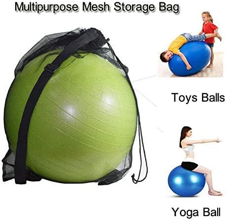 Greenery-GRE Extra Large Mesh Equipment Bag Adjustable Strap Drawstring Heavy Duty Hold 15 Soccer Balls Netball Basketball Football Bags Sports Duffel