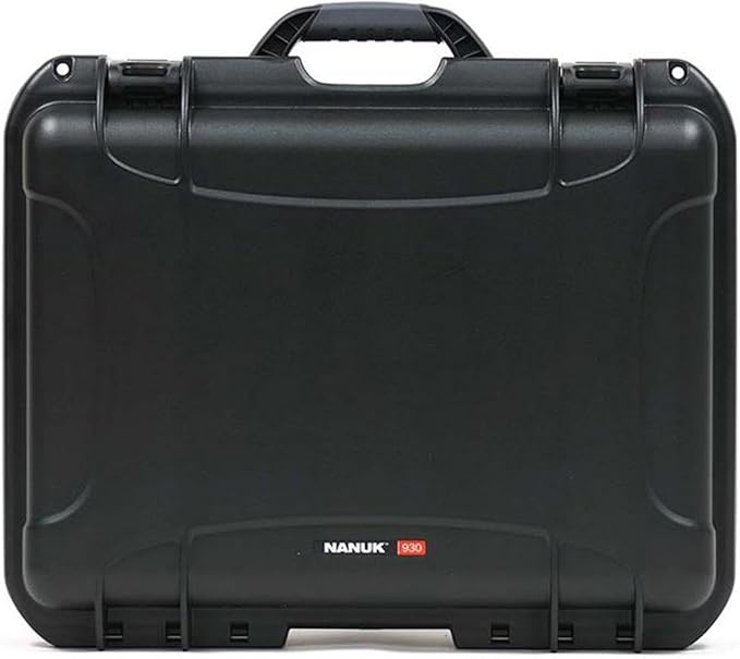 NANUK Large Series 930 Lightweight NK-7 Resin Waterproof Case with Cubed Foam, Black