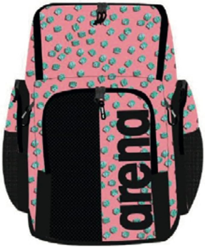 ARENA Spiky III Backpack 45 Swimming Athlete Sports Gym Rucksack Large Training Gear Equipment Swim Bag for Men and Women, 45 Liters, Dices