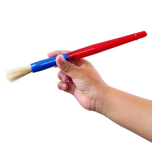 Colorations® Best Value Plastic Handle Brushes - Set of 24 - Crafts for Kids, Painting for Kids, Bulk Paintbrushes, Paintbrush Value Pack, Brush Set