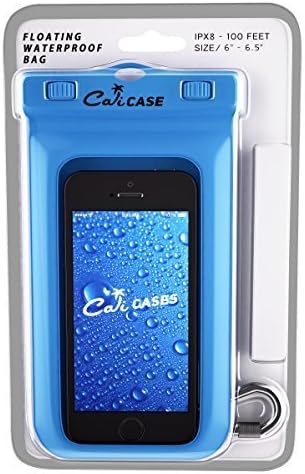 CaliCase Extra Large Waterproof Floating Phone Pouch - IPX8 Waterproof Floating Phone Case with Lanyard for iPhone X-14/ S20-S23/ Pixel 1-7