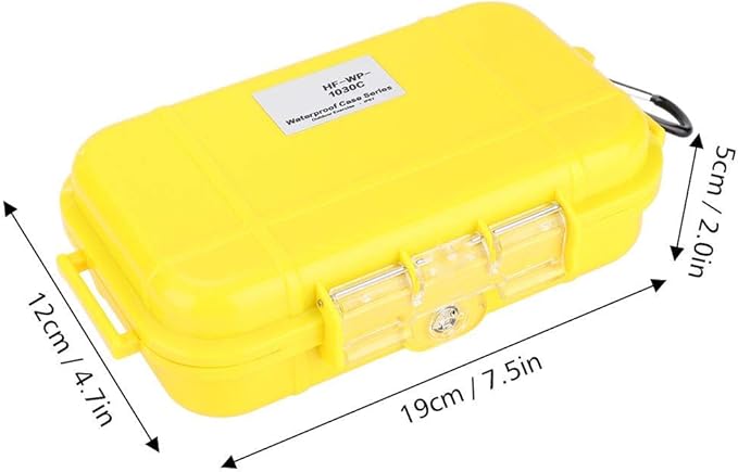 Tbest Waterproof Dry Box Airtight Outdoor Shockproof Storage Case Multipurpose Carry Box Container Inner Rubber Pad Detachable 4 Colors