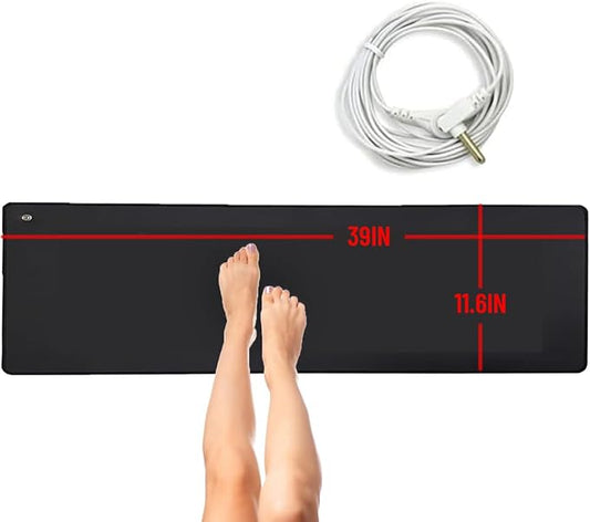 Grounding Mat for Improving Sleep, Grounding Pad for Health, Grounding Bed Mat with Grounding Cord for Better Working (11.6IN * 39IN)