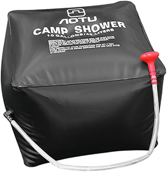 40L Foldable Solar Shower Bag Hot Water Bag Large Capacity Shower Bag Bath Bag for Outdoor Camping Travel Hiking