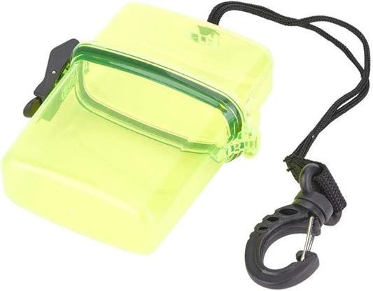 T best Diving Dry Box, Underwater Plastic Transparent Floating Watertight Case Waterproof Diving Sealing Dry Storage Box with Rope Hook for Surfing Canoe Kayak(Transparent Yellow)