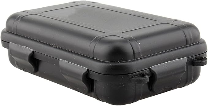 QqmoraStorage Case , Portable Sealed Case Impact Wear Shockproof Box GoodPerformance Save Dry for Camping Fishing