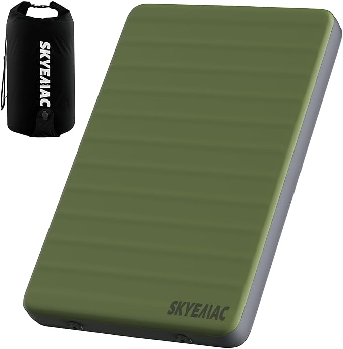 Self-Inflating Memory Foam Sleeping Pad - R-Value 13, Full Size (78"L x 55"W x 4"TH) - Thick Camping Mattress for Couples & Family, Comfortable & Durable, Perfect for Camping and Outdoor Adventures