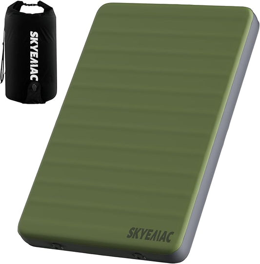 Self-Inflating Memory Foam Sleeping Pad - R-Value 13, Full Size (78"L x 55"W x 4"TH) - Thick Camping Mattress for Couples & Family, Comfortable & Durable, Perfect for Camping and Outdoor Adventures