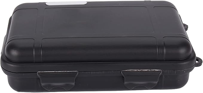 QqmoraStorage Case , Portable Sealed Case Impact Wear Shockproof Box GoodPerformance Save Dry for Camping Fishing