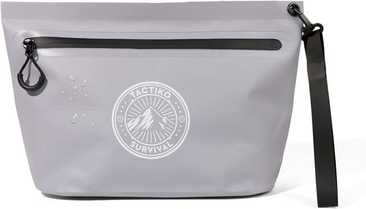 Tactiko Heavy-Duty 2L Splash Water Resistant Zipper Pouch - Hold-All Organizer for Dry Bags, Travel Bags