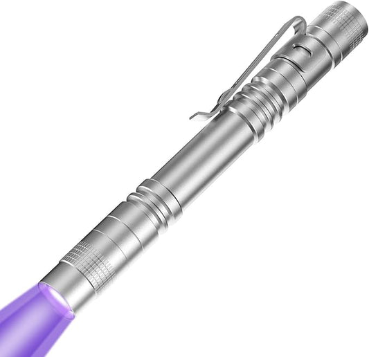 COSOOS UV Flashlight Black Light, Mini Pen Light with 395nm Ultraviolet Blacklight, Waterproof Pet Urine Detector Light for Dog/Cat, Dry Stains, Resin Curing, Bed Bug