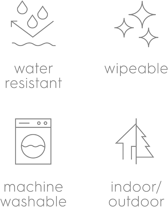 Little Unicorn 5'x10' XL Outdoor Family Picnic & Beach Blanket | Durable & Water-Resistant Fabric | Compact Fold & Easily Wipes Clean | Zipper Pocket (Chroma Rugby Stripe)