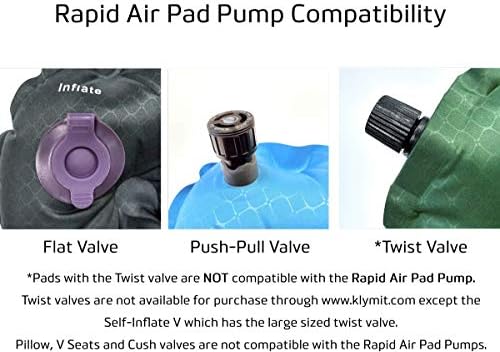 Klymit Rapid Air Pump for Inflatable Klymit Sleeping Pads
