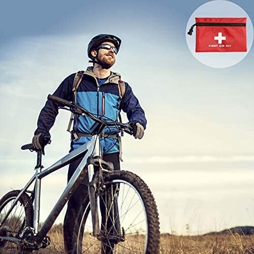 AOUTACC 6 Pack Empty First Aid Bag, Mini Travel Empty First Aid Kit Pouch Bag for Emergency at Home, Office, Car, Outdoors, Boat, Camping, Hiking(Bag Only)