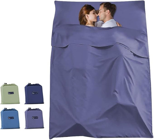 Sleeping Bag Liners Lightweight Travel Camping Sheet Sleep Bag Liner Adults Lightweight Warm Weather Hotel Compact Portable Sleeping Sack Indoor Outdoor Hostels Traveling Backpacking Hiking Blankets