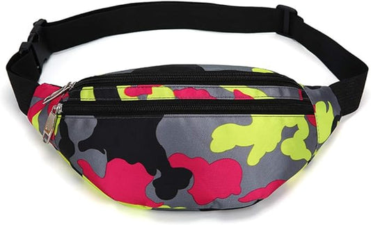 Fanny Pack for Men & Women, Fashion Waterproof Waist Packs with Adjustable Belt, Casual Bag Bum Bags for Travel Sports Running.