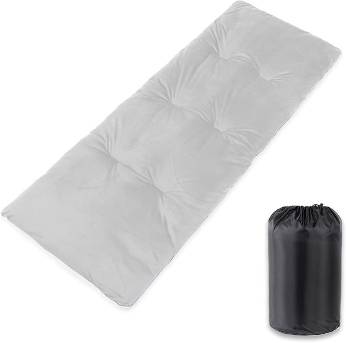 Gehannah Thick Camping Sleeping Pad, Soft Comfortable Microfiber Camping Cot Pads for Adults, Lightweight Foldable Sleeping mats for Traveling Hiking Backpacking Traveling