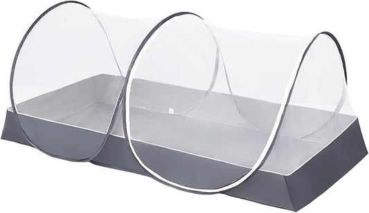 Mengersi Portable Mosquito Net Foldable Pop Up Tent for Twin Size Bed,Bed Canopy Mosquito Tent for Bed Camping Travel Patio,Free Installation