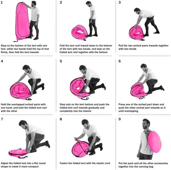 Pop Up Pod - Privacy Shower Tent, Dressing Room, or Portable Toilet Stall with Carry Bag for Camping, Beach, or Tailgate by Wakeman Outdoors