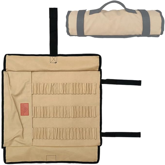 Campingmoon Tent Storage Bag, Can Holds 20 of The Long Tent Stakes, Thickened Canvas Can Withstand Tent Stakes Heavy Duty, B-135