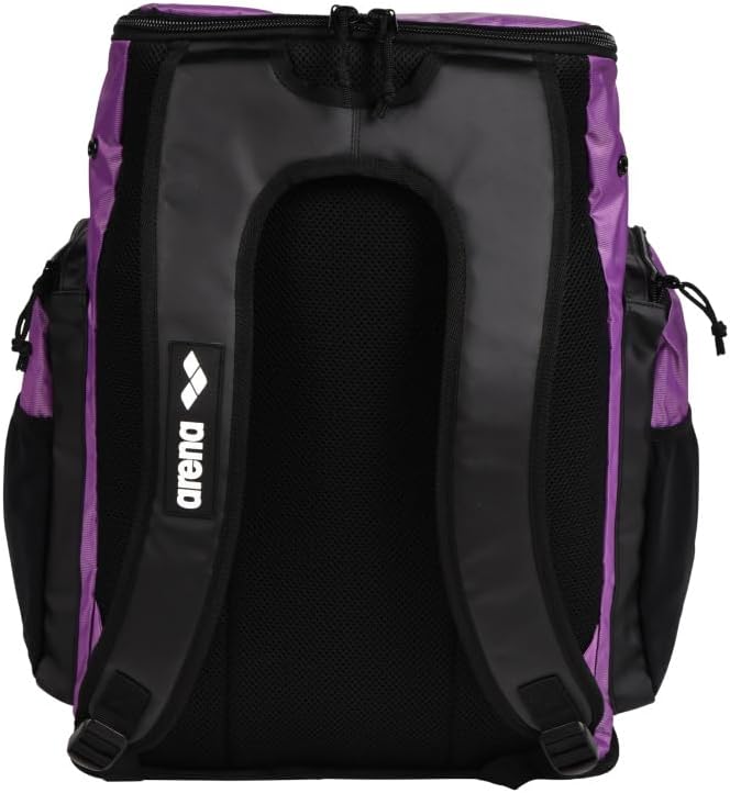 ARENA Spiky III Backpack 45 Swimming Athlete Sports Gym Rucksack Large Training Gear Equipment Swim Bag for Men and Women, 45 Liters, Purple