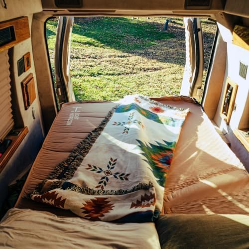 LOSTHORIZON Air & Foam Camping Mattress, Self-Inflating Sleeping Pad, 4.5" Thick, with Pump Sack, Twin