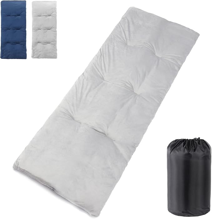 Sleeping Cot Pads (75" x 28") with Elastic Straps Portable for Outdoor & Hiking, Cotton Soft Thick Camping Cot Pad,Waterproof