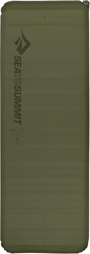Sea to Summit Camp Plus Self-Inflating Foam Sleeping Mat for Camping, Rectangular - Regular (72 x 25 x 3 inches)