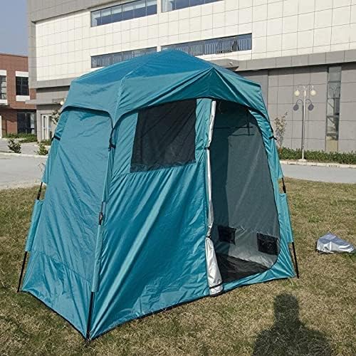 Outdoor Double Shower Tent Changing Room Privacy Portable Camping Shelters Oversize Space Instant Pop Up Privacy Tents for Camping