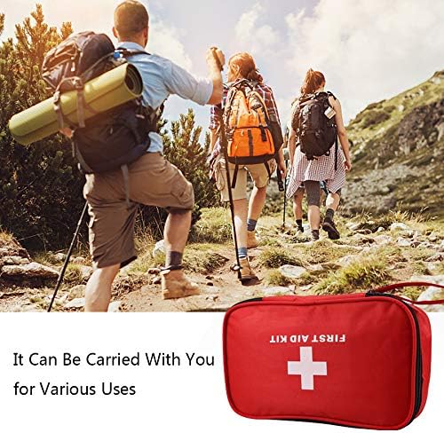 AOUTACC Compact First Aid Empty Pouch,Nylon Lightweight First Aid Bag for Emergency at Home, Office, Car, Outdoors, Boat, Camping, Hiking(Bag Only)