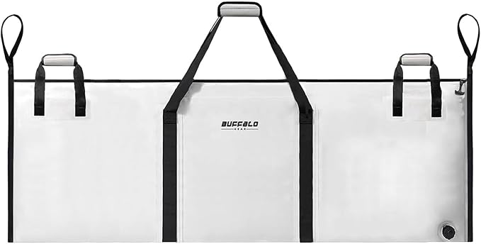 Buffalo Gear Insulated Fish Cooler 60in 71in 116in Large Kill Bag - Portable Waterproof, Keeps Ice-cold More Than 24 Hours