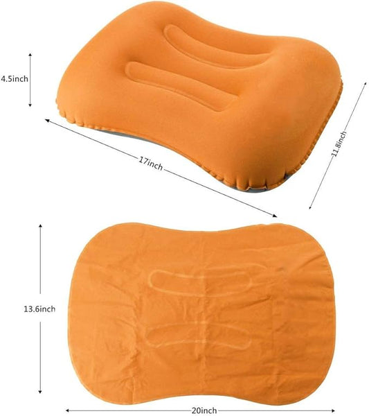 SUNYAO Ultralight Inflatable Camping Pillows - Compressible, Compact, Inflatable, Comfortable, Ergonomic Pillow for Neck & Lumbar Support While Camping,Backpacking,Hiking
