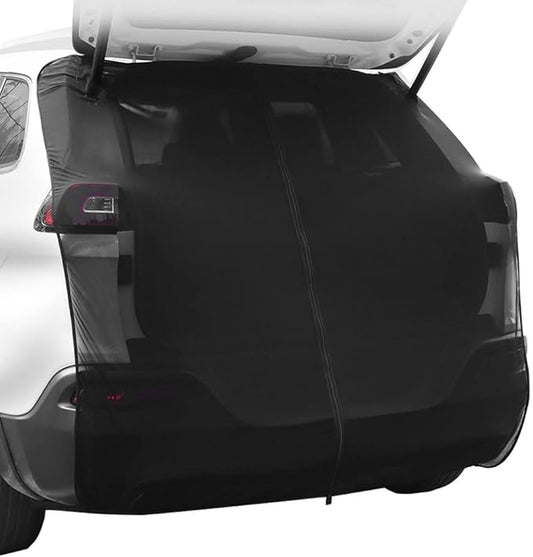Ovege Car Tailgate Mesh Screen for SUV Bug Screens for Car Tent, Magnetic Mosquito Net for Car Camping Essentials, Car Camping Accessories（Black-Tailgate）