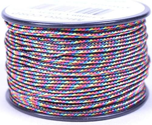 BORED? PARACORD! Nylon Micro Cord - 125 or 1000 Foot Spool Options - 70+ Colors and Patterns - 1.18mm Cord
