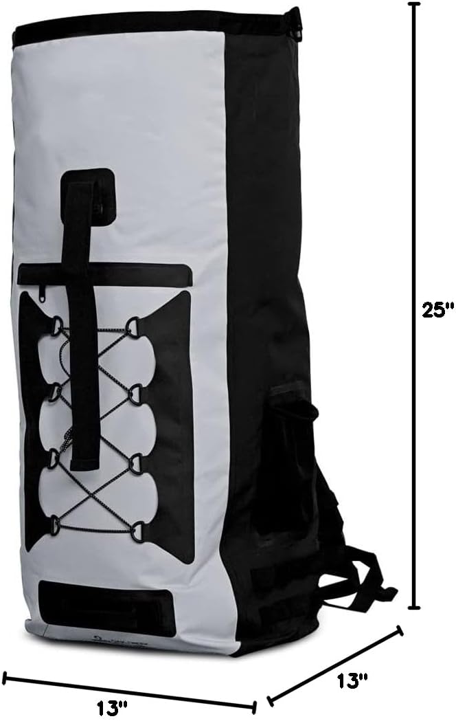 Canyon Falls (55L) XL Dry Bag Backpack. Premium Waterproof Backpack with Padded Back and Shoulder Straps. PVC Construction. Keep Your Gear Dry