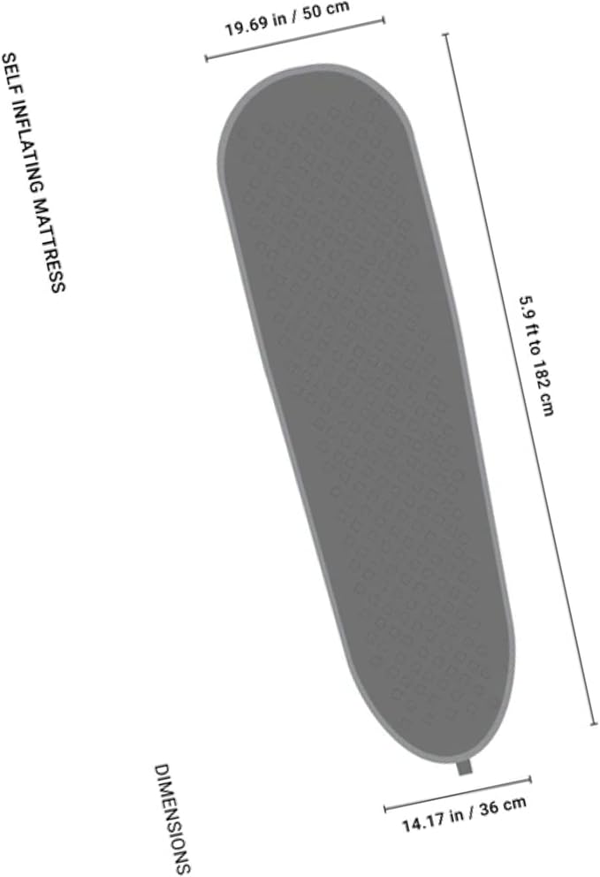 Crua Self Inflating Camping Mattress Sleeping Pad with Quick and Easy Inflation Ideal for All Weather