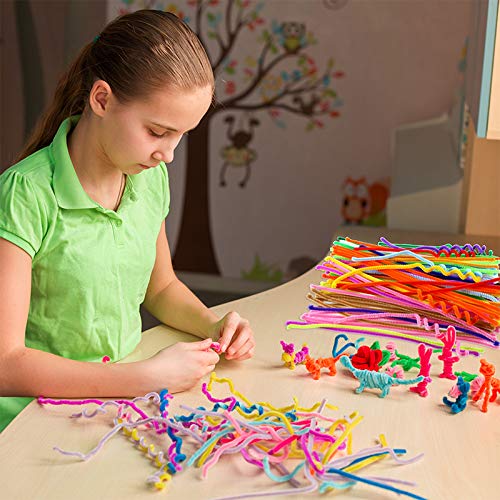 Caydo 324 Pieces Pipe Cleaners 27 Colors Chenille Stems for DIY Art Creative Crafts Project Decorations (6 mm x 12 Inch)